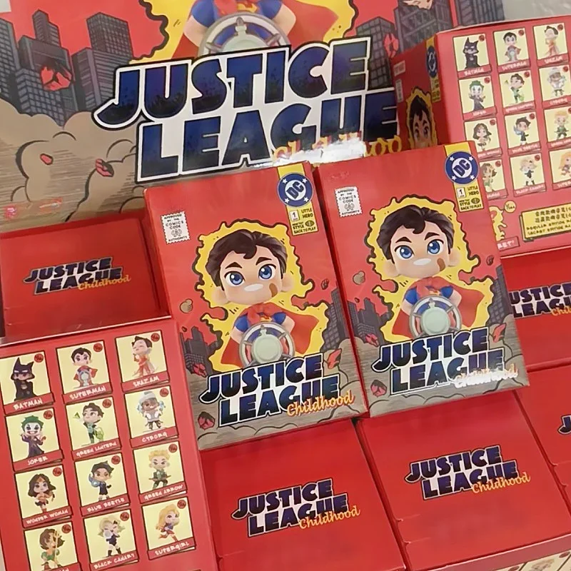 

Justice League Childhood Series Blind Box Toys Guess Bag Mystery Box Mistery Caixa Action Figure Surpresa Cute Model Gifts Toys