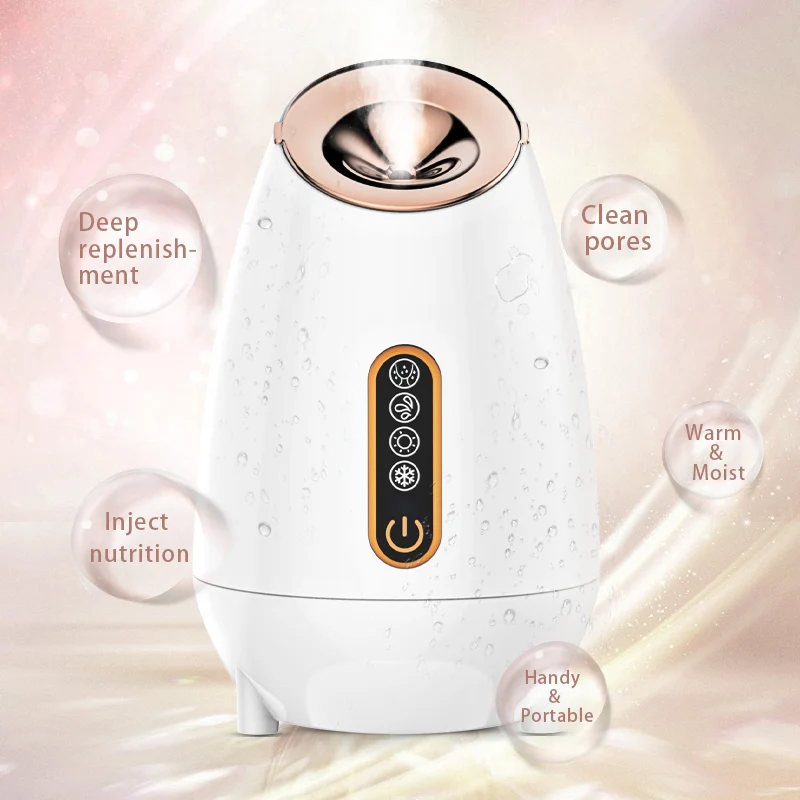 New hot and cold spray face steamer Facial ion hydration sprayer Household Chinese herbal aromatherapy beauty face steamer