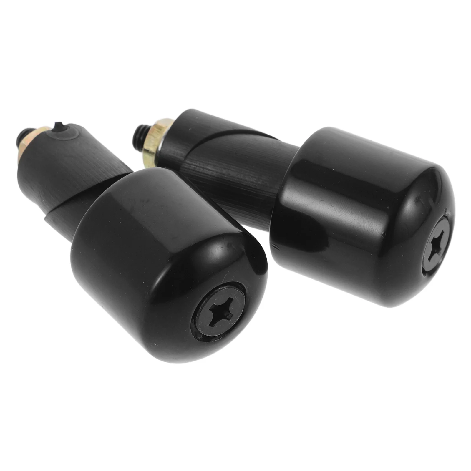 

1 Pair Motorcycle Handlebar End Caps Aluminum Solid Plug Enhanced Stability Comfortable Grip Crash Protection Bar Ends