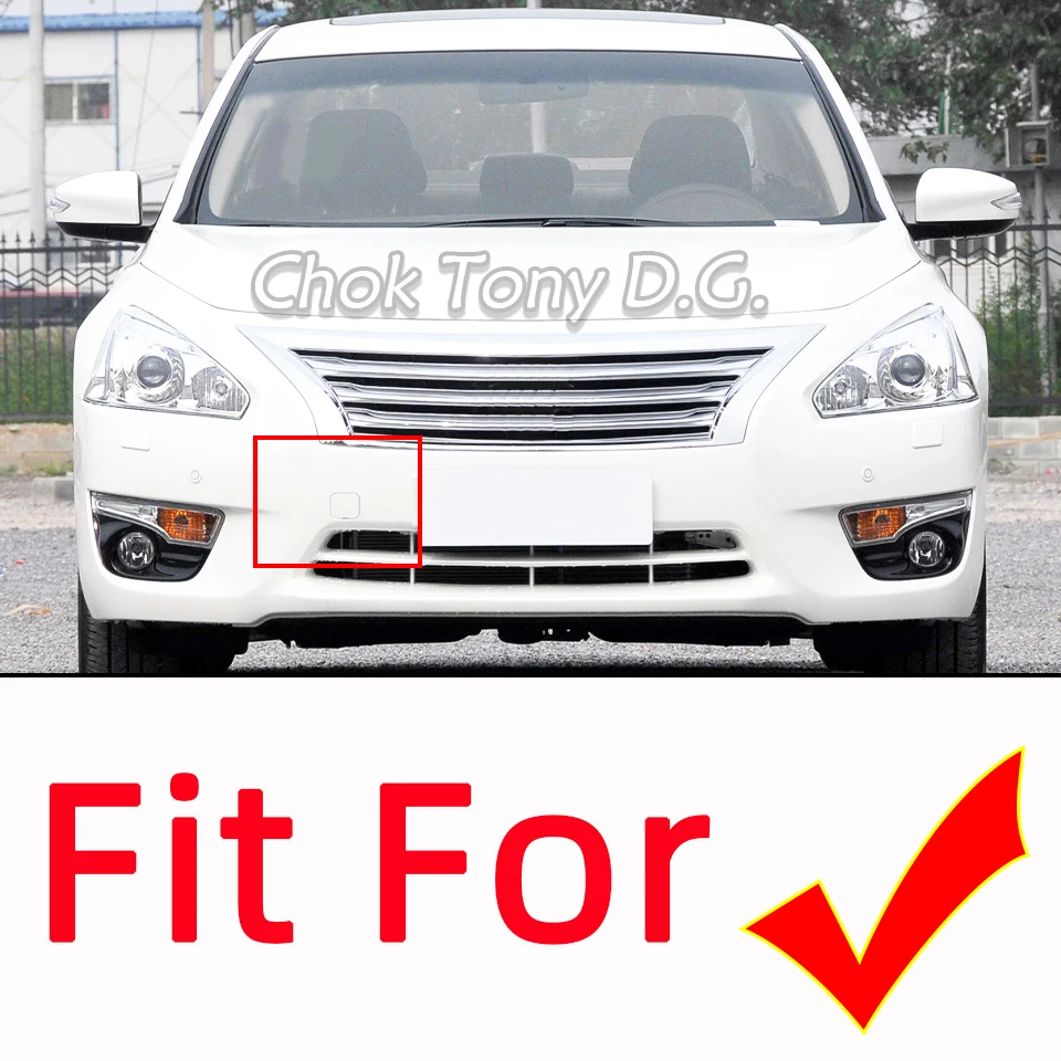 Front Bumper Tow Gancho Tampa Cap Eye para Nissan Altima 2013 2014 2015 622A03TA0A 622A0-3TA0, Reboque Trasagem Tampa Decore, Auto Peças