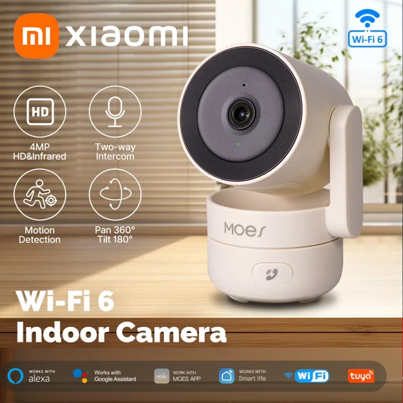 

Xiaomi Graffiti WiFi Smart Home Camera Indoor Gimbal 4MP Smart Security Remote Monitoring Cam Infrared Night Vision Monitor Cam