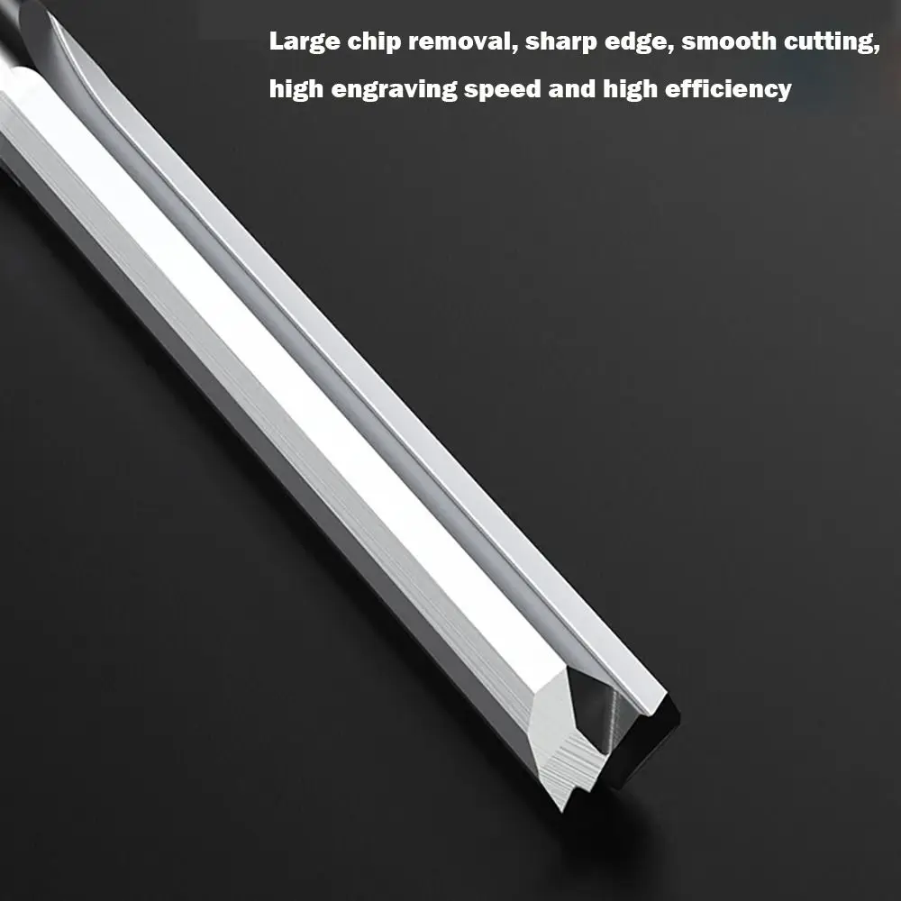 CNC Tool Carbide Rechte Slot Frees 3.175mm Schacht Zilver 2 Fluit Frees CNC Router Bit Houtbewerking