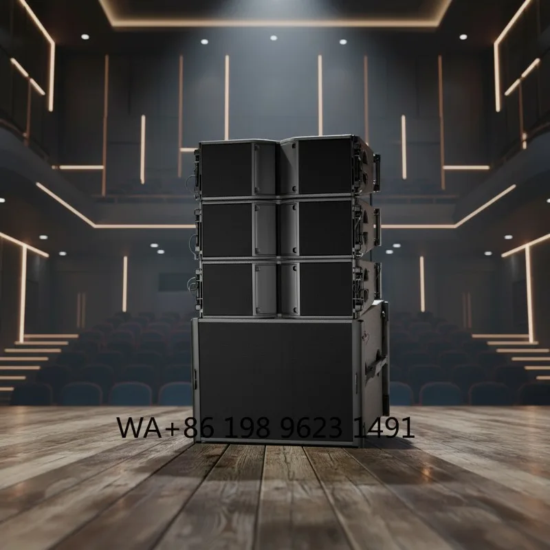 Dual 8 Neodymium Birch Active Line Array Speaker 18 Inch 600W 1000W Stage Audio Outdoor Live Equipment