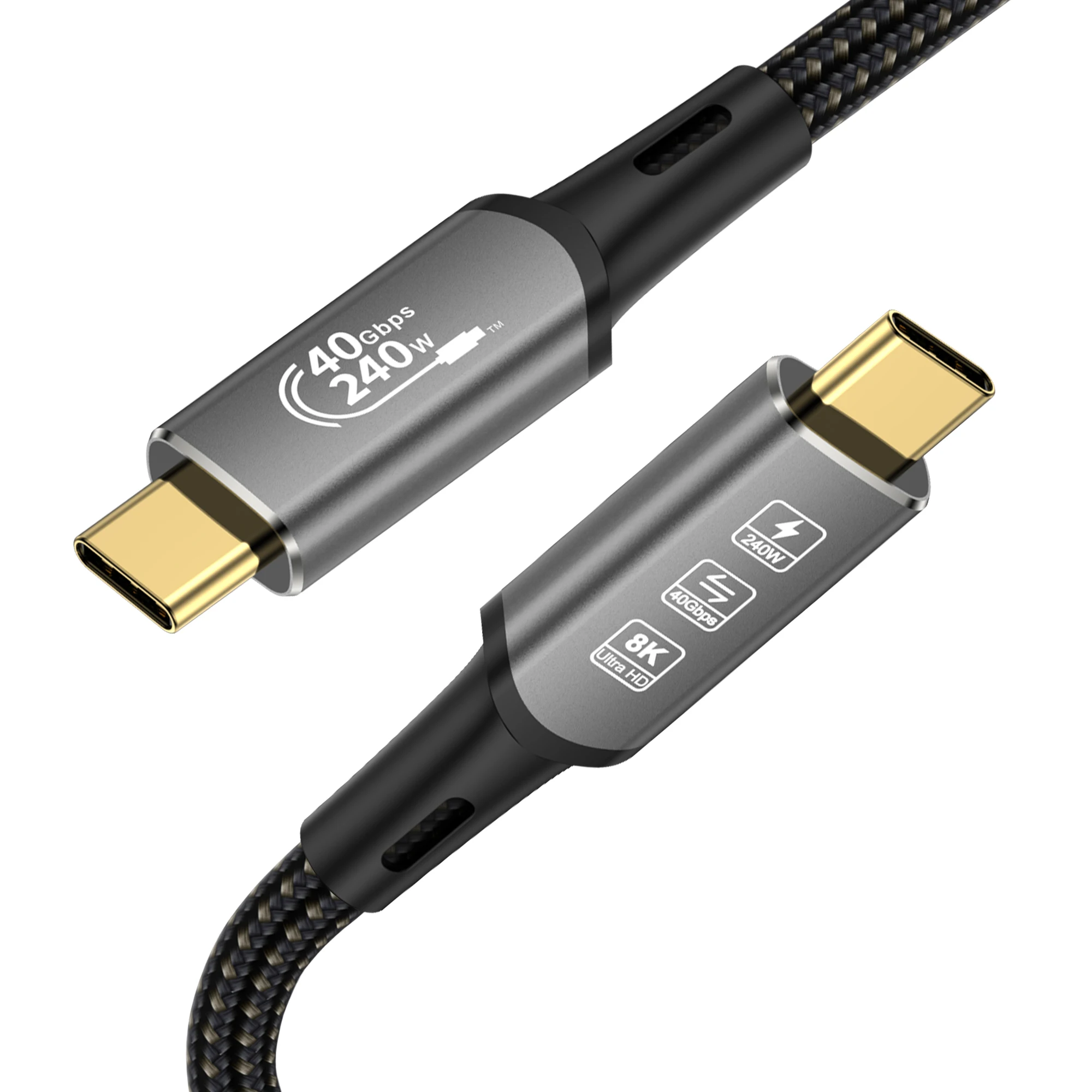 USB4 8K Cable male male Thunderbolt 4 Compatible USB 4 Type-c Cable Ultra HD 8K@60Hz 240W Charging 40Gbps Data