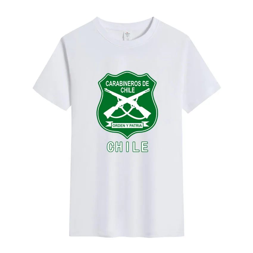 

Creative Chile National Guard Printed T-shirt Men Women Fashion Hip Hop Short Sleeve T-shirts Summer T Shirt Boys and Girls Tops