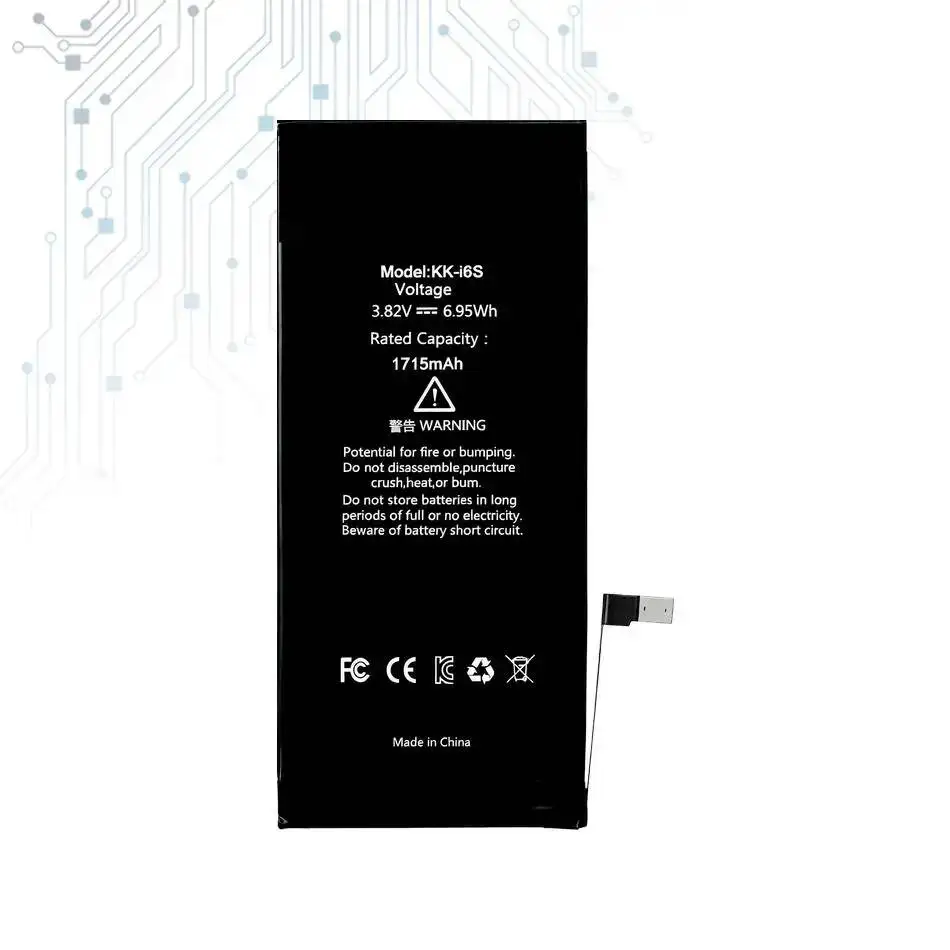 High-Efficiency Mobile Phone Battery For Apple iPhone 6S 1715mAh