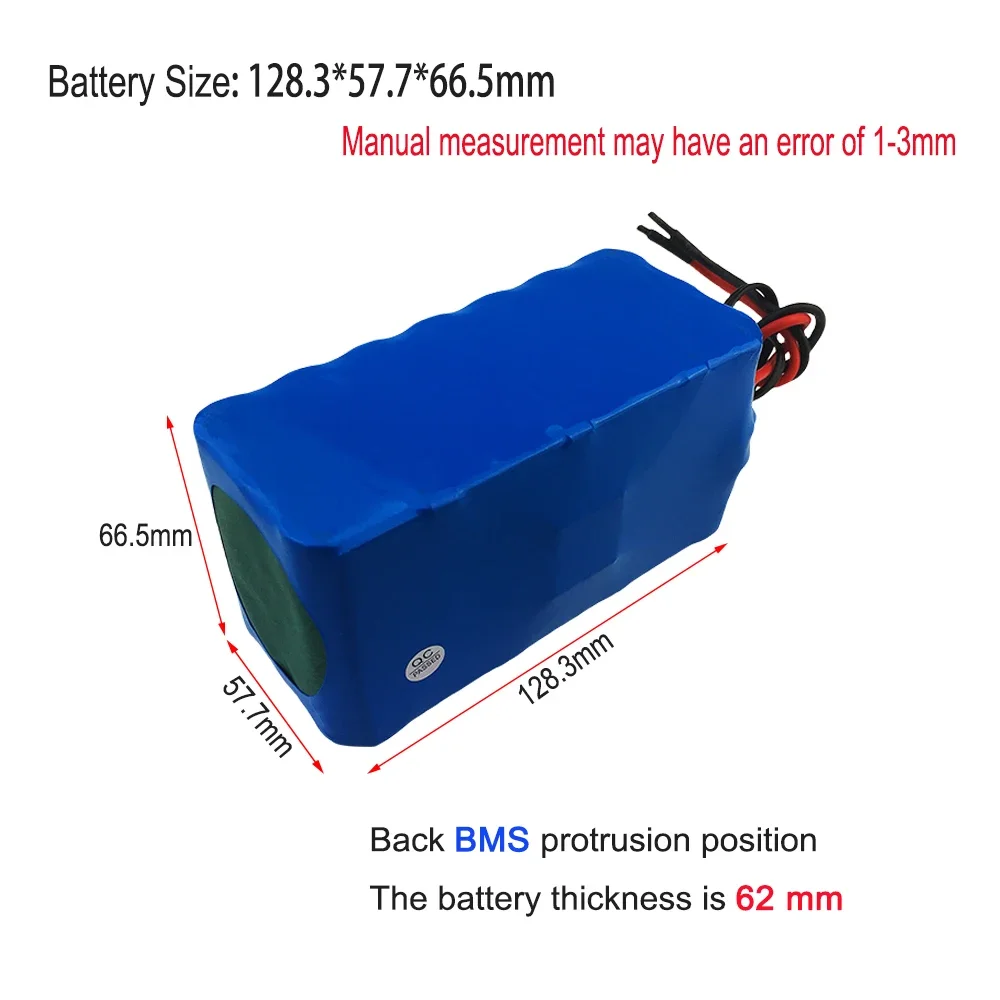 7S3P 29.4V 10500mAH 18650 Li-ion battery pack, built-in intelligent BMS protection board, with charger