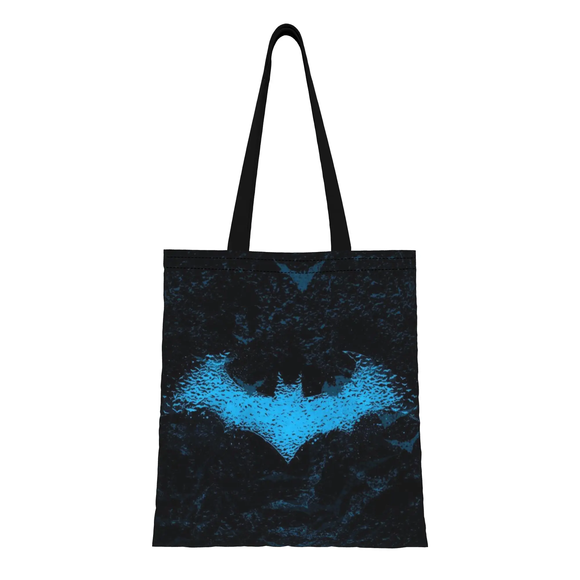 

Сумка-тоут из холщовой ткани с изображением героического аниме-Бэтмена к началу учебного года, идеально подходит для покупок, женская сумка с верхней ручкой