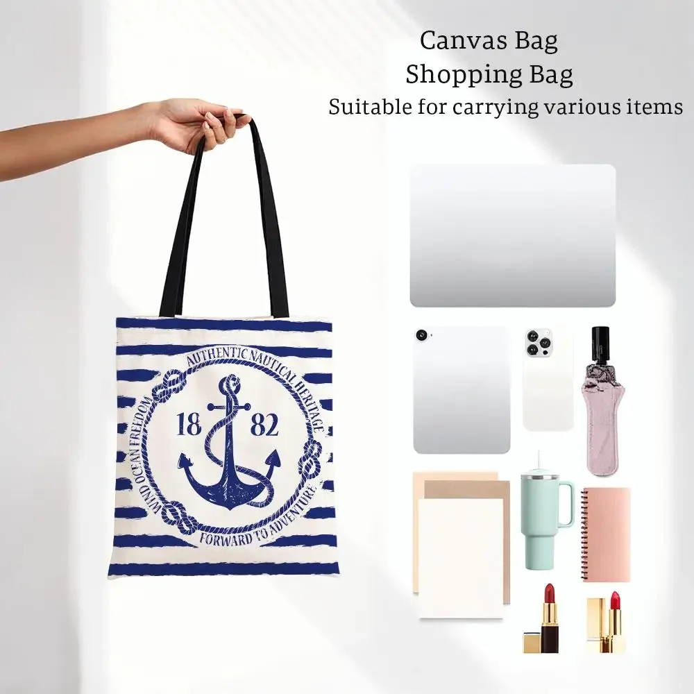 Theme Nature Ocean Element Storage Bags Bags Series Print Bag Lightweight Shoulder Daily Shopping Bags
