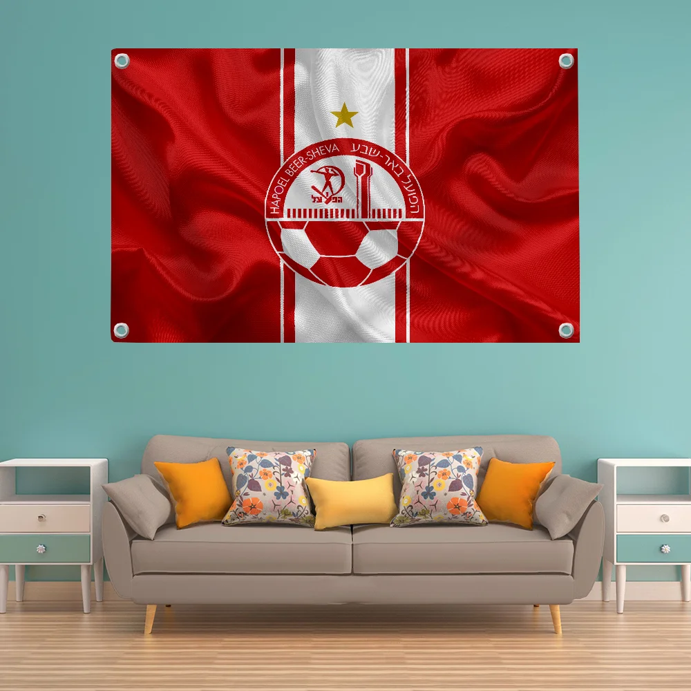 Wall Garden Flag Pride Flag Flag to Hang Flags for Rooms Banner Hapoel B-beer Sheva FC Room Decor Y2k Funny Flags and Banners