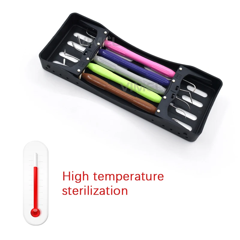 

A pack Dental Composite Resin Filling With Silicone Handle Aesthetic Restoration Kit for Resin Knife Spatula Tool