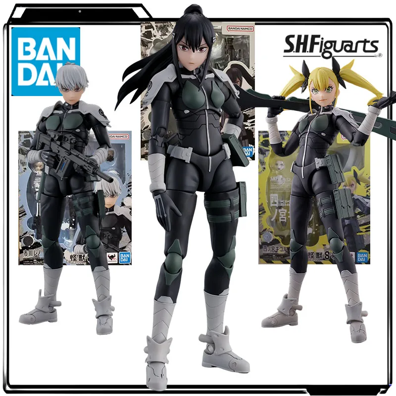 

Bandai Genuine S.H.Figuarts Anime Figure Ichikawa Reno & Aba Mina & Shinomiya Kikororu Action Figure Toys for Boys Kids Gift