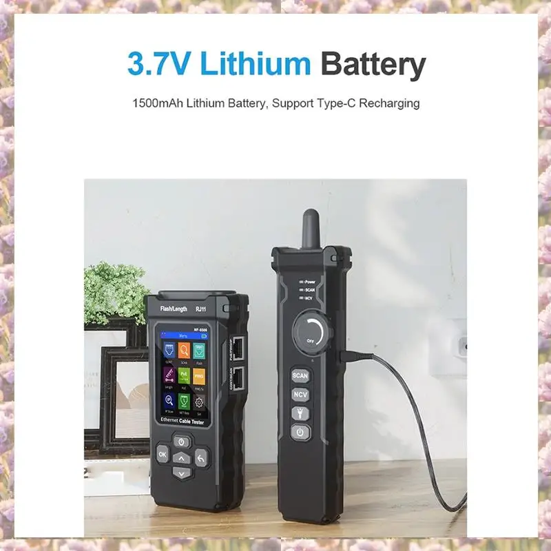 -FTGT NF-8506 Network Cable Tester Supports Test/IP Scan/Network Port Speed Multifunction Cable Tracker Finding Tool