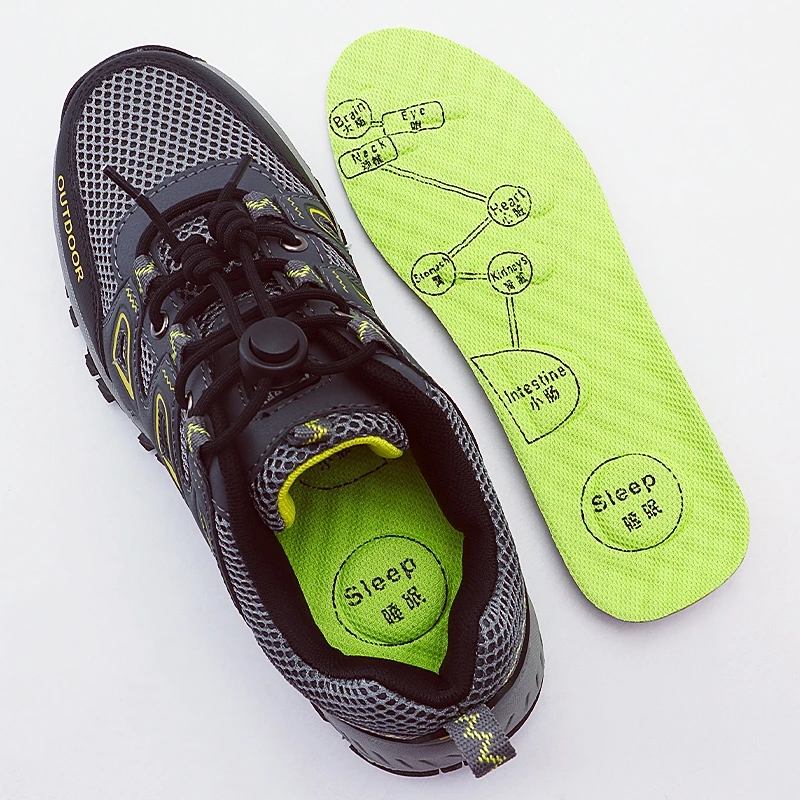 통기성 데오도란트 스포츠 신발 깔창 남녀 발 지압 깔창 편안한 러닝 하이 점프 농구화 밑창
