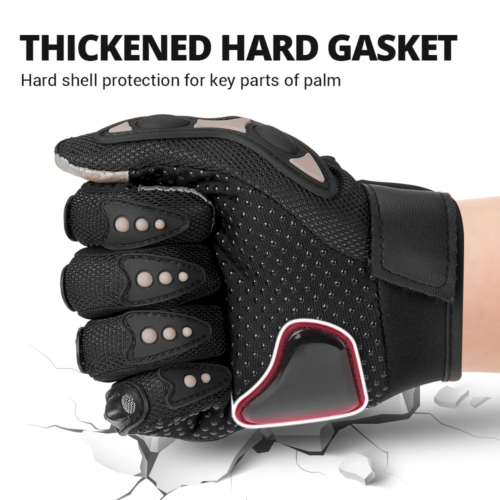 Motorcycle Gloves Full Finger Gloves Breathable Motobike Gloves Touch Screen Moto Racing Protective Glove Bicycle Gloves Summer