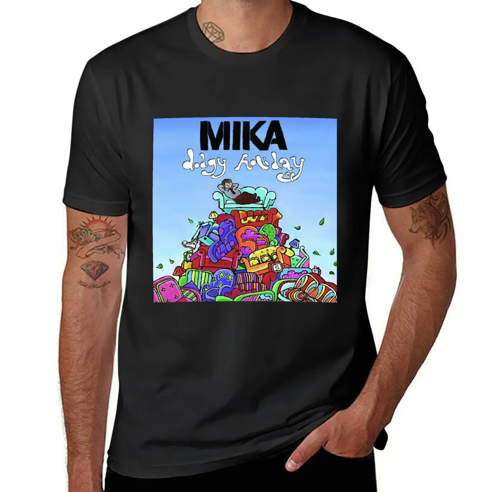 

Mika dodgy holiday T-Shirt korean fashion blanks new edition blacks funny t shirts for men