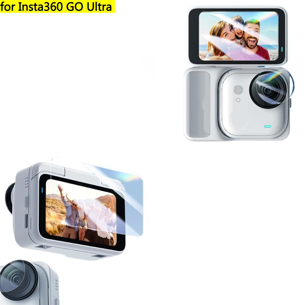 

​Screen Protector for Insta360 GO Ultra, Tempered Glass Screen Protector Lens Hydrogel Protective Film Action Camera Accessories