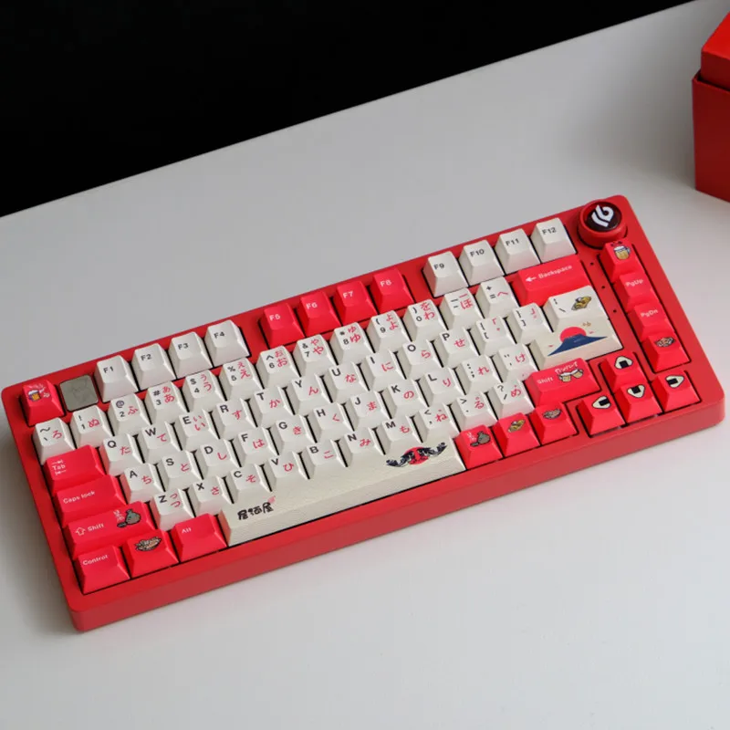 วัสดุ PBT 129 คีย์ Izakaya PBT วัสดุ Dye Sublimation Cherry Profile Keycap ชุดสําหรับ MX Switch Gaming คีย์บอร์ด