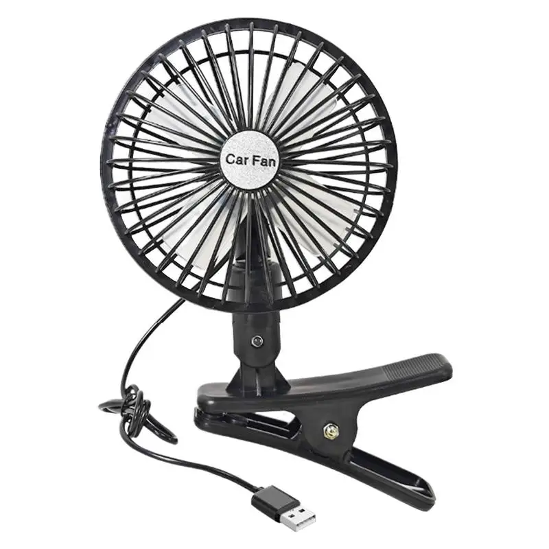 

Clip On Fan For Air Vent Small Fan 360Rotation Portable Cooler Speed Adjustment For Automobile Vehicle Home Camping Treadmill