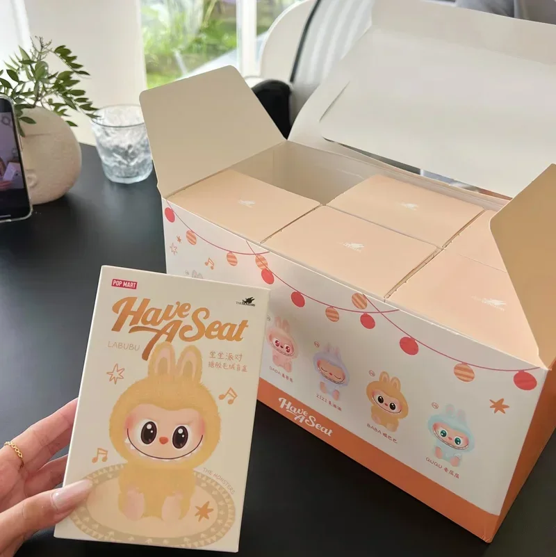 Replica 1:1 Labubu Have A Seat Series Vinyl Pendant Doll Model Toy In Stock Cute Monster Keychain Made In China High Quality