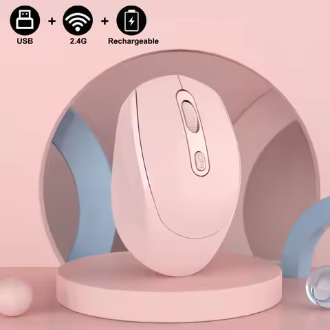 Wireless Mouse, 2.4G Ergonomic Optical Mouse, Computer Mouse for Laptop, PC,Chromebook,Notebook,Rechargeable Small Cordless Mice