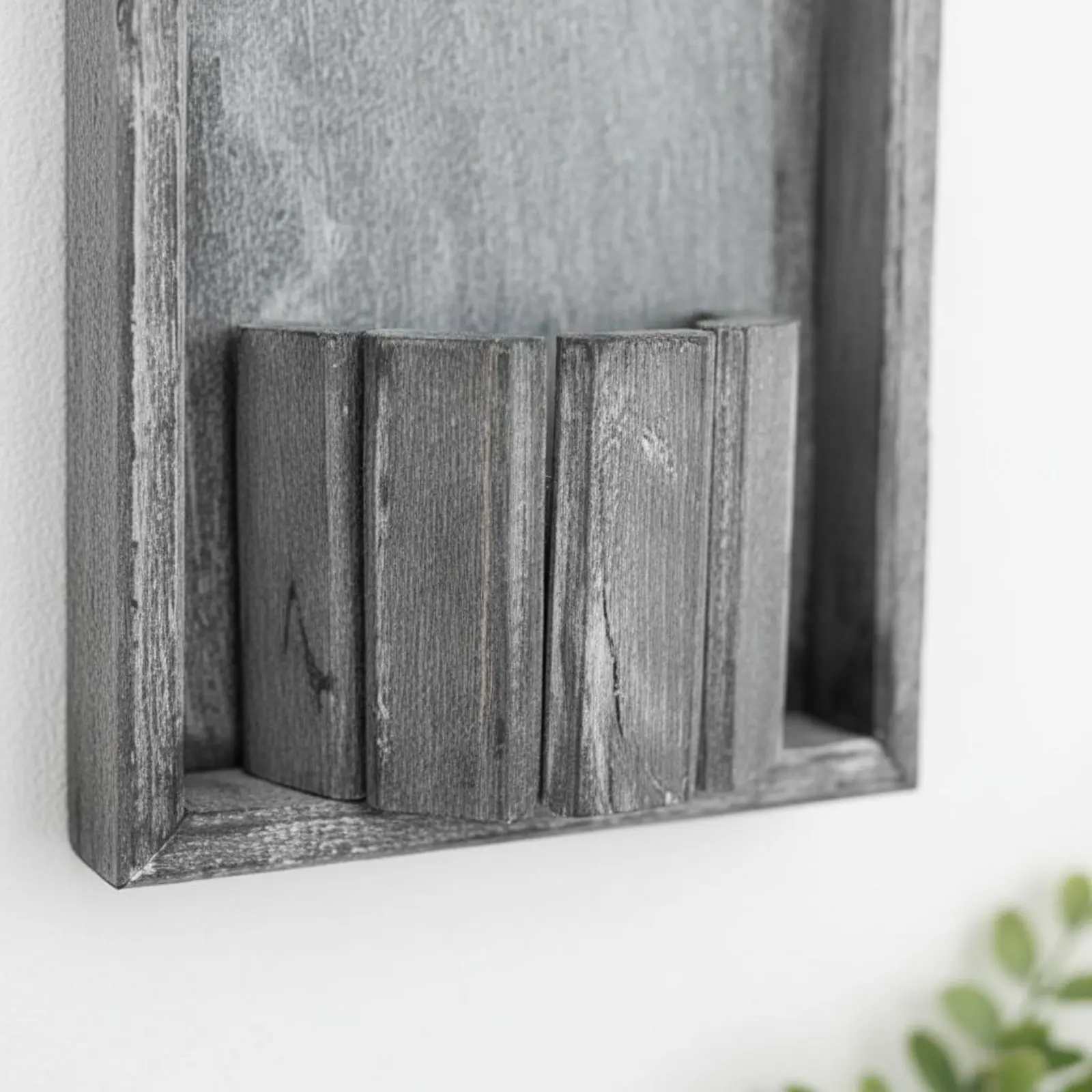 House Shaped Wall Planter Handmade Wooden Hanging Planter Wooden Hanging Flower Pot Handmade Rustic Pocket Vase Long-Lasting