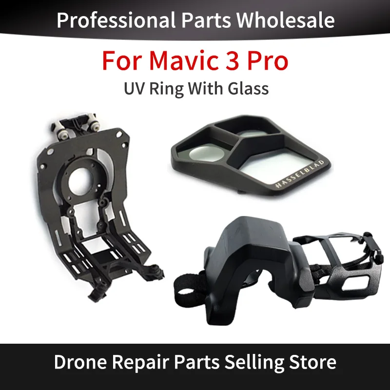 Gimbal-Schutzabdeckung, stoßdämpfende Halterung für Mavic 3Pro, UV-Filterring mit Kameraobjektivglas, Ersatz-Reparatur-Ersatzteile