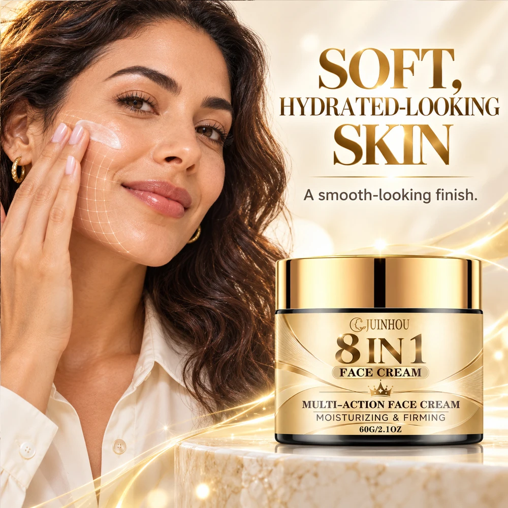 JUINHOU 8IN1 Multi Effect Face Cream Hydrating Firming Facial Moisturizer Day Night Skin Care For All Skin Types Smooth Soft Ski