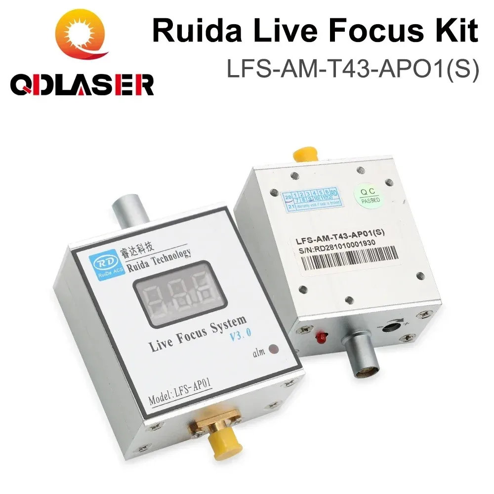 QDLASER Ruida LFS-AM-T43-AP01(S) قطع المعادن نظام التركيز في الوقت الحقيقي مكبر للصوت وكابل توصيل مكبر للصوت لآلة الليزر #4