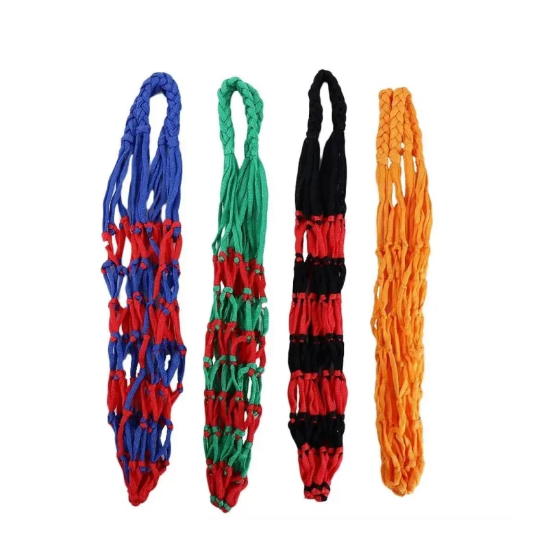 Basketball Football Net Bag Nylon Bold Storage Pack Single Ball Carry Portable Equipment Outdoor Sports Soccer Volleyball Pocket