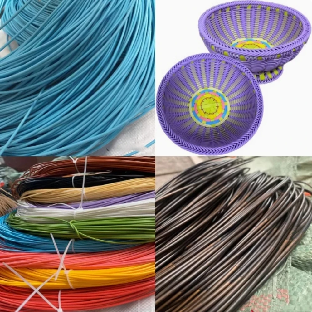 10M Plastic Imitation Rattan Weaving Material DIY Handicraft Furniture Table Chair Curtain Repair Accessories