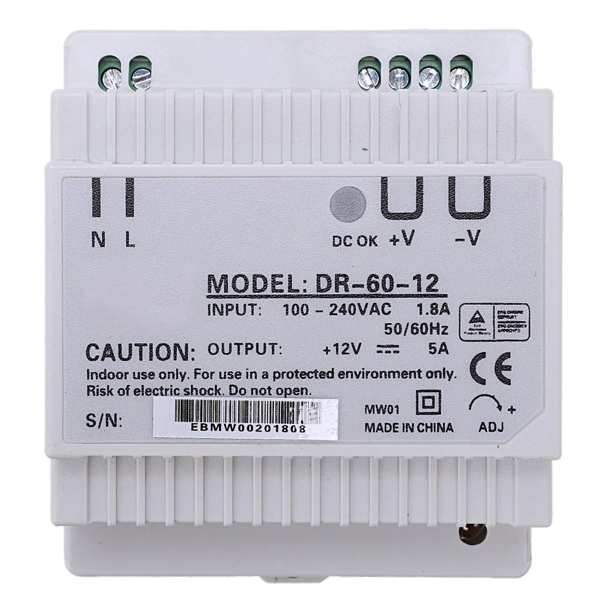 แหล่งจ่ายไฟราง Din 60w 12V ตัวแปลง ac dc -60-12 แหล่งจ่ายไฟ 12v 60w