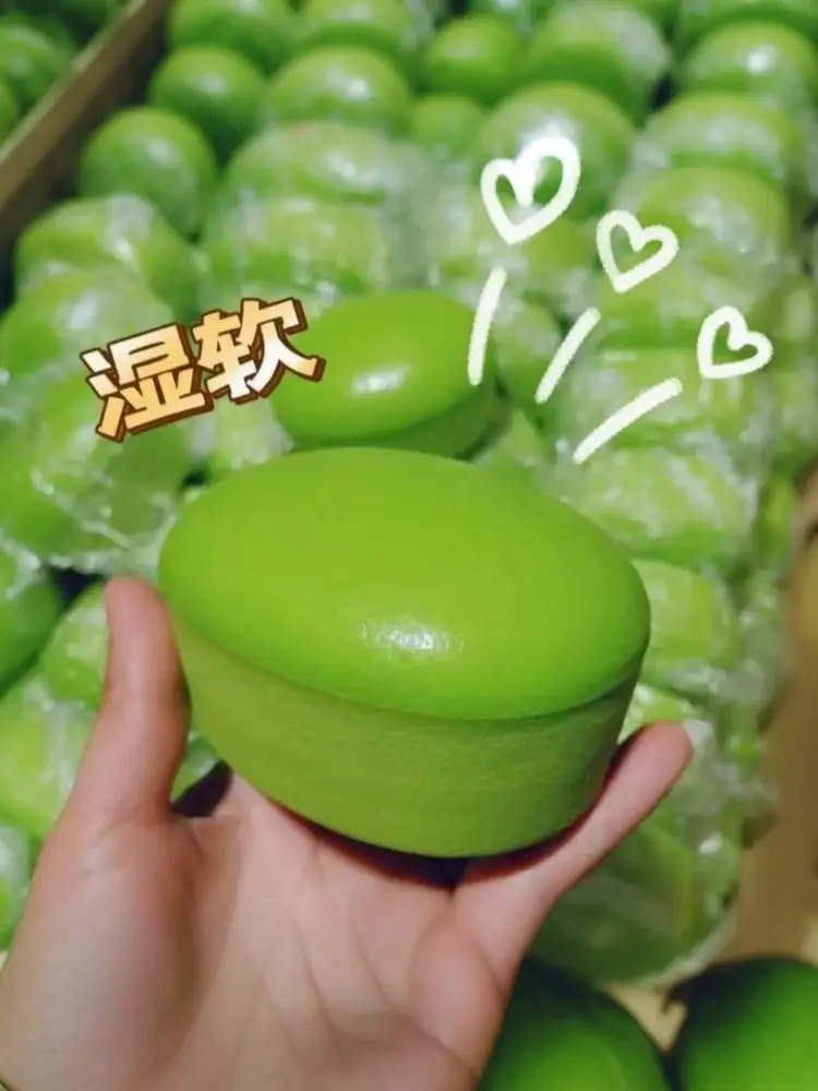 Matcha Bread Slow Rising Squeeze Toy Soft Simulation Food Anti Anxiety Toy Stress Relief For Adults Daily Use