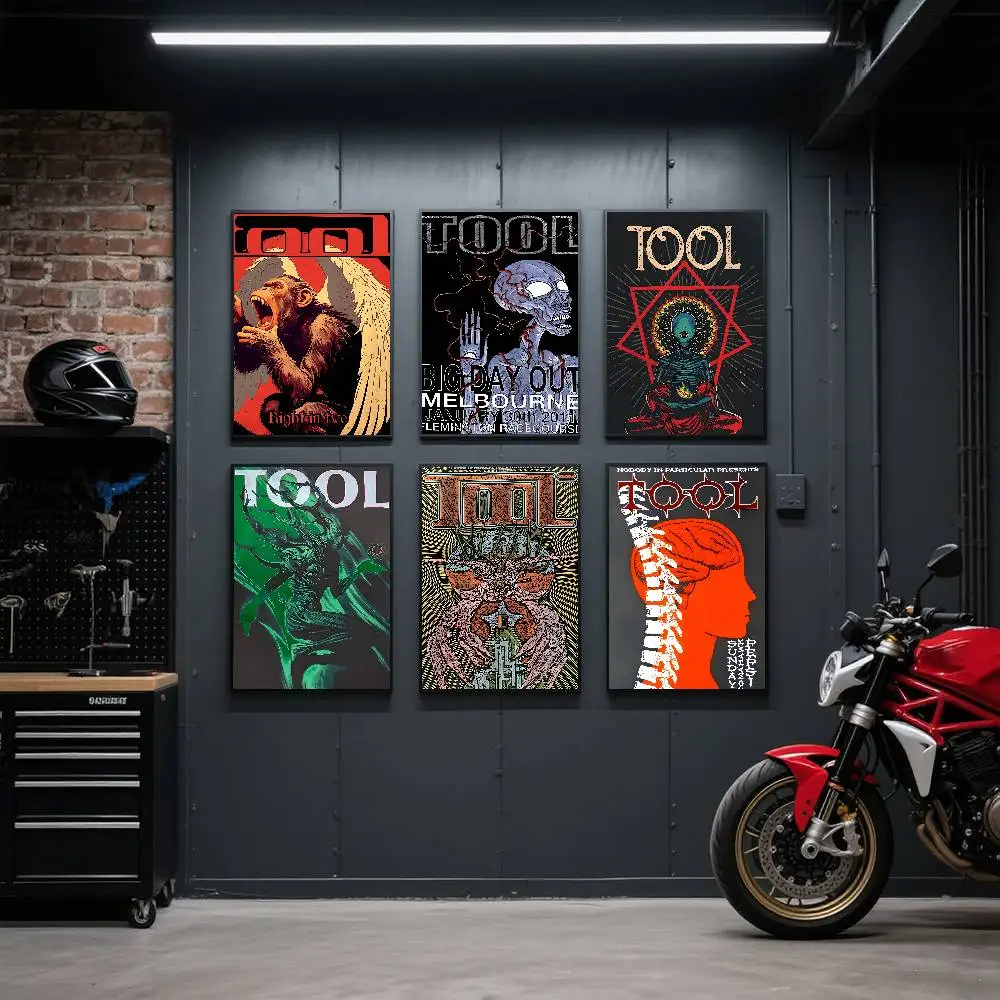 T-TOOL Band Vintage Poster Kunstdruck im Anime-Stil, Heimdekoration, ideales Geschenk, perfekte Raumdekoration