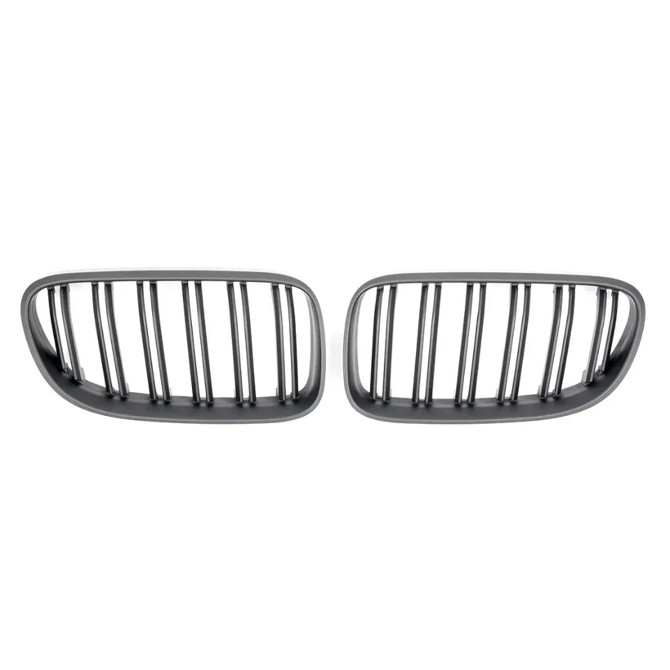 

For BMW 3-Series E92 E93 2010-2013 Car Accessory Glossy Black Double Line Style Front Bumper Grille