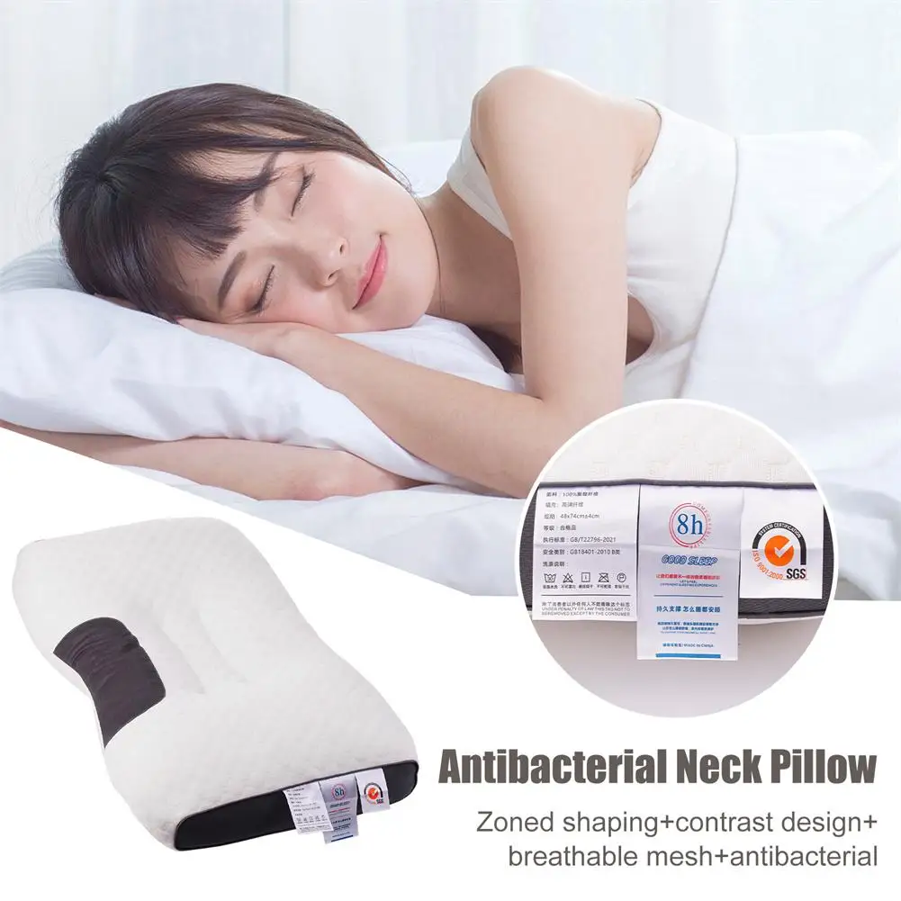 Neck Pillow Help Sleep And Protect The Neck Cervical Orthopedic Household Soybean Fiber SPA Massage Pillow For Sleeping Pillows