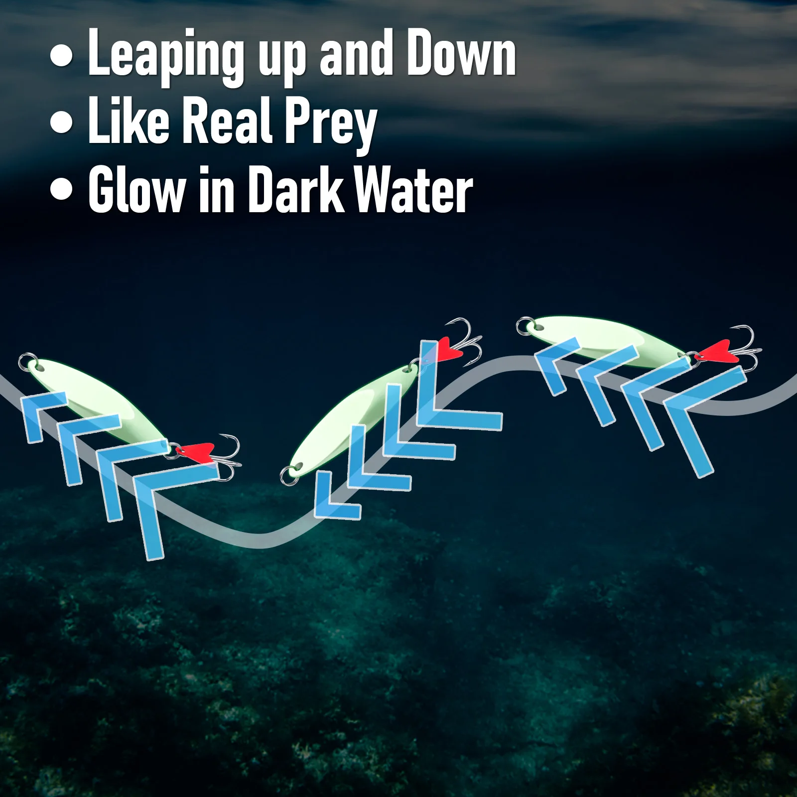 7g-60g Metal Jig Spoon Fishing Lure Jigging Trolling Long Casting for Bass Trout Mackerel Cod Boat Fishing Saltwater