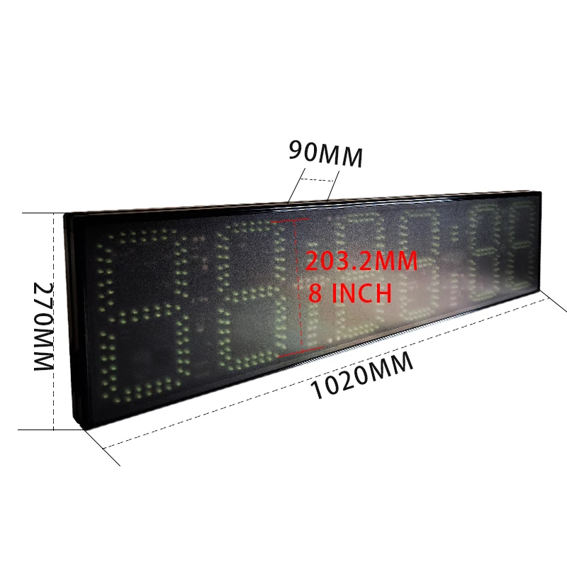 Single Sided LED Display Competition Pressure Timer Hand Beating Countdown for Running Sports Marathon Conference Speech Events