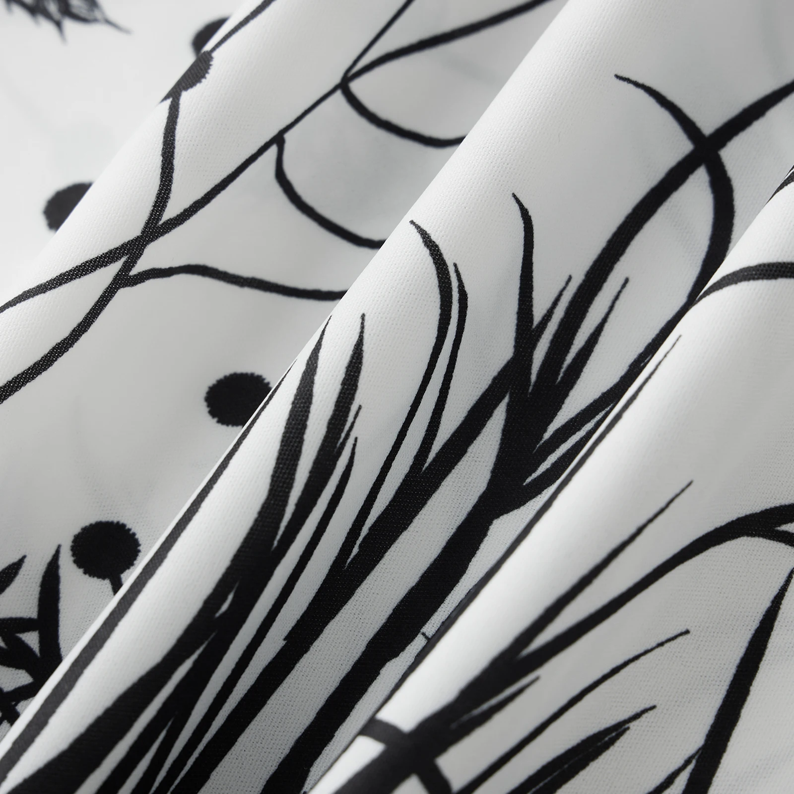 فستان نسائي طويل مع حزام على الطراز الأوسط الشرقي مطبوع عليه نباتي فضفاض مناسب بياقة دائرية وأكمام طويلة #3