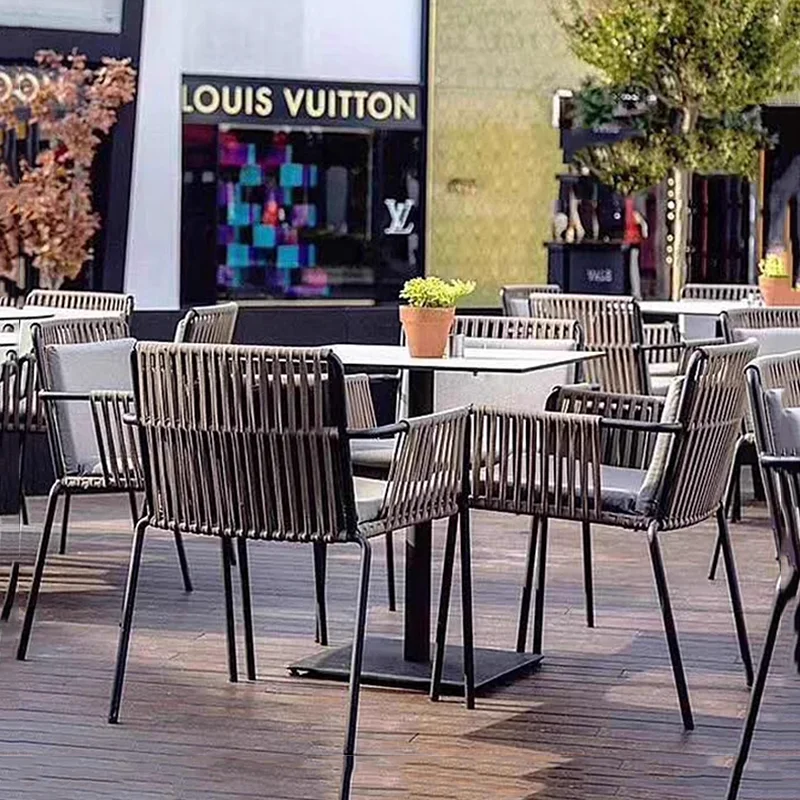 Modern Mobile Garden Furniture Sets Coffee Restaurant Conference Table Hallway Study Luxury Lounge Poker Mesa Salon Furniture - Image 5