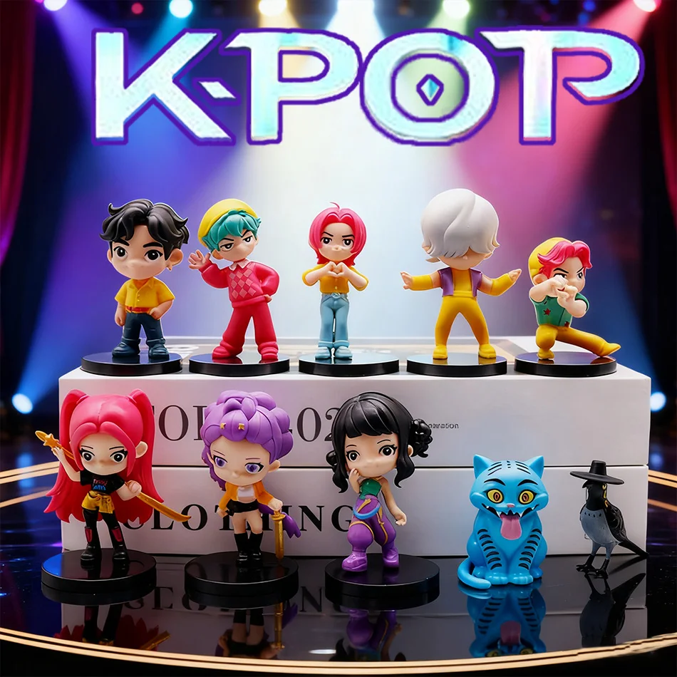 10 Stück K-Pop Demon Hunters Blind Box Anime Figur Rumi Mira Zoey Sussy Puppen Blind Bag Mystery Box Dekoration Kinder Weihnachtsgeschenk