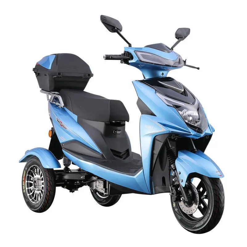 

Удобная ручка управления с ЖК-дисплеем, комфортное сиденье из искусственной кожи, трехколесный электрический велосипед-скутер/мотоцикл