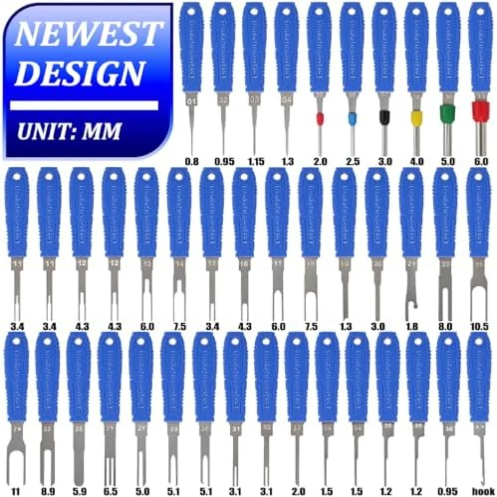 Electrical Pin Terminal Removal Tools Car Depinning Tool Wire Plug Connector Extractor Puller Release Pin Extractor Kit  view 2