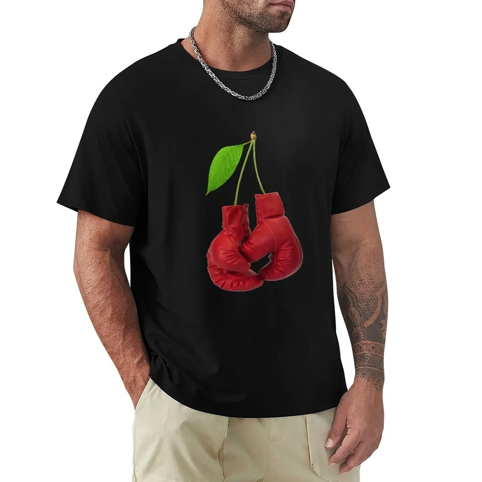 Cherry Punch Boxing T-Shirt tees baggy shirts summer clothes mens graphic t-shirts hip hop