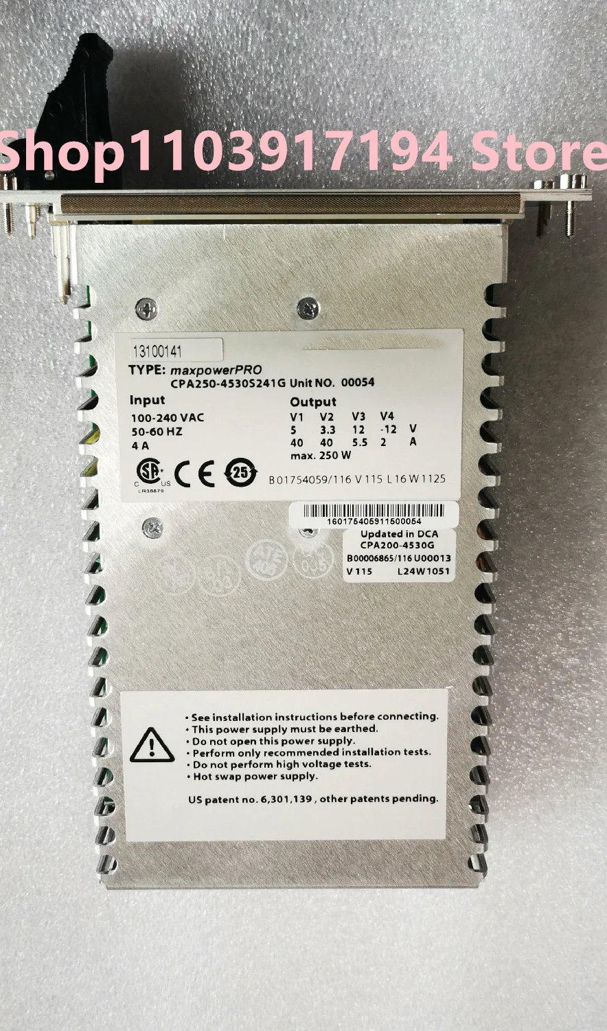 

FOR Schroff CPCI Power Supply maxpowerPRO CPA250-4530S241G 250W