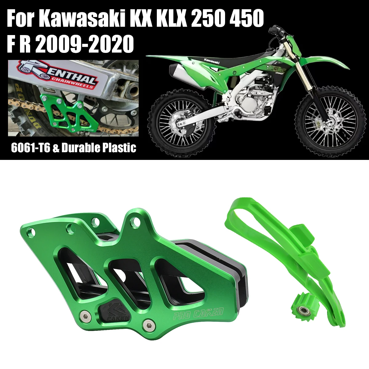 

Motorcycle CNC Chain Guide Slider Guide Swingarm Roller For Kawasaki KX250F KX450F KX250 KX450 250 450 KX 250F 450F KLX450R 450R