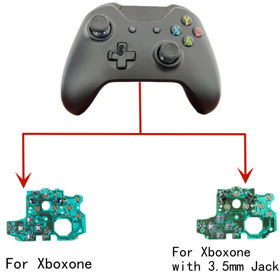 Placa de Circuito de Repuesto Original Usada para Control de Xbox One 1537, Compatible con Xbox One 3.5mm 1697
