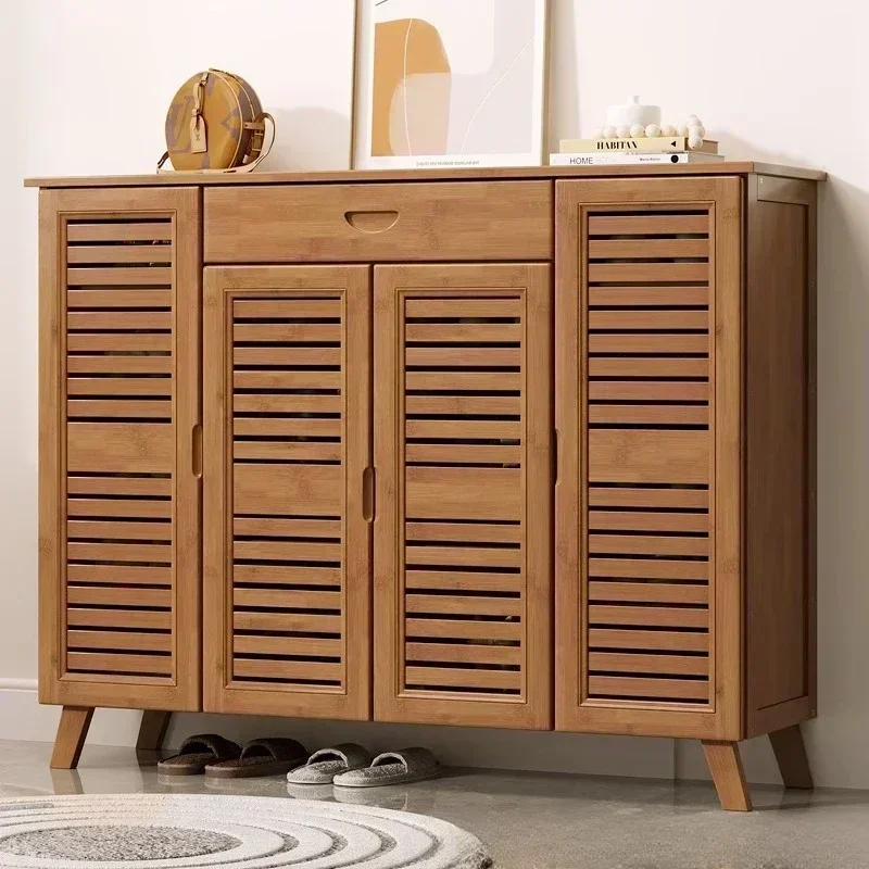 Exquisite Multi-functional Shoe Cabinet Home Door Locker Entrance Cabinet Living Room Grocery Cabinet Shoe Rack