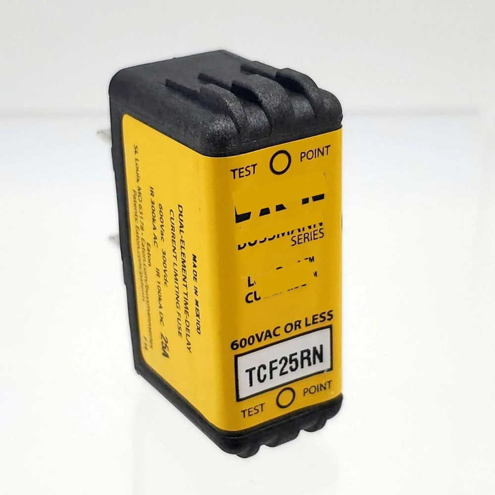 TCF25RN CUBEFuse Time Delay Fuse, 25A 600V, Industrial Cartridge Fuse,  OEM