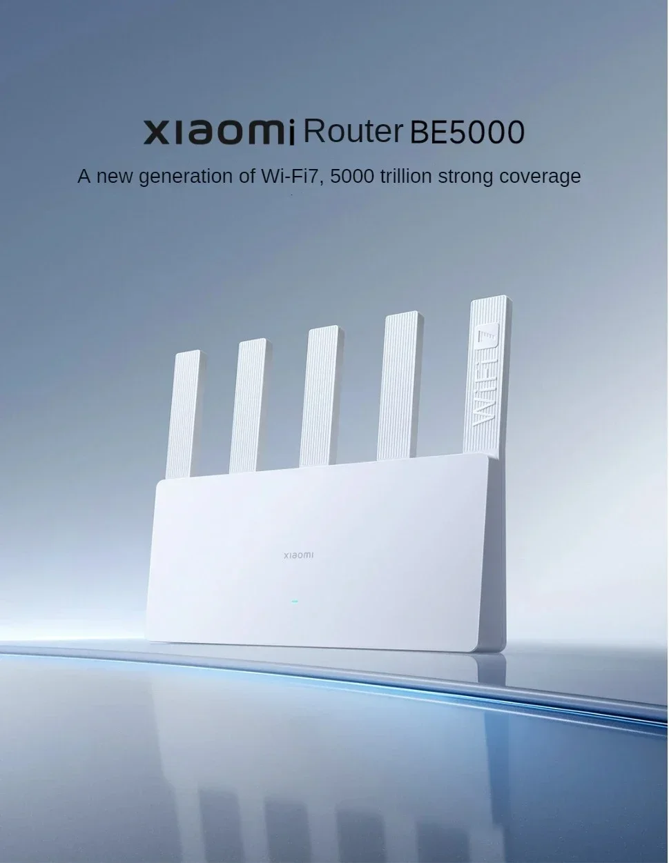XIAOMI Router BE5000 WiFi 7 5011Mbps 2.5GHz Network Port